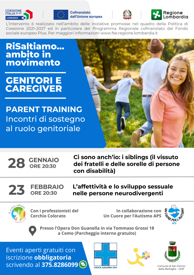 Incontri di Parent Training 